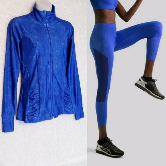 90 Degree By Reflex Jackets & Blazers - Cobalt Blue Athletic Zip Jacket like NWOT
